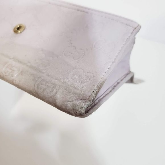 GUCCI  Authentic metallic GG leather large wallet - Picture 4 of 17